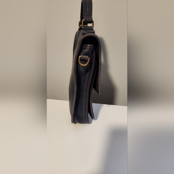 Coach 1997 Navy Blue Leather Station Bag-Vintage - Picture 5 of 10